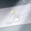 925 Stamp Silver Color Cute Aircraft Pendant And Necklaces For Women 18Inch Chain Wedding Party Jewelry Gift 2022 GaaBou