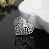 925 Stamp Silver Color Female Heart Hollow Pendants And Necklaces For Women Wedding Retro  Jewelry 2022 GaaBou