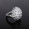 925 Stamp Silver Color Flower Rings For Women Wedding Engagement  Fine Jewelry Gift Female GaaBou Jewellery