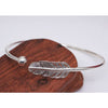 925 Stamp Silver Color  Woman Cuff Bracelet Open Angel Feather Adjustable Lucky Bangle Party Jewelry Christmas Gifts