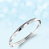 925 Stamp Silver Color Woman Cuff Bracelet The diamonated Shaped Adjustable Lucky Bangle Party Jewelry Christmas Gifts