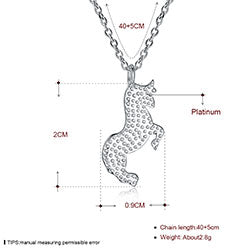Fashion 925 Sterling Silver AAA Zircon Bullfight Pendant Necklaces for women fine Jewelry party gifts