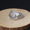 Fashion 925 Sterling Silver Buddhism Rotatable Lucky Safe Ring Men Thai Silver Fine Jewelry Gift Finger Ring ZY296-2