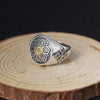 Fashion 925 Sterling Silver Buddhism Rotatable Lucky Safe Ring Men Thai Silver Fine Jewelry Gift Finger Ring ZY296-2