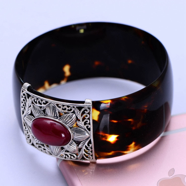 Fashion 925 Sterling Silver Fine Jewelry Corundum Sun Flower Bangle & Bracelet Thai Silver Jewelry Gift CH050292