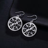 925 Sterling Silver Pretty classic circle drop Earrings for Women  Wedding Party Jewelry Christmas Gifts