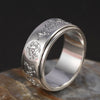 Fashion 925 Sterling Silver Rotatable Lucky Brave Ring Azure Dragon & White Tiger & Vermilion Bird Men Thai Silver Gift