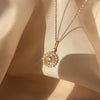 925 Sterling Silver Sun Flower Necklace Female Ins Simple Clavicle Chain Temperament Jewelry Girl Christmas Gift