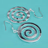 925 Sterling Silver spiral circle Earrings for Women charms fine party wedding Jewelry Christmas Gifts