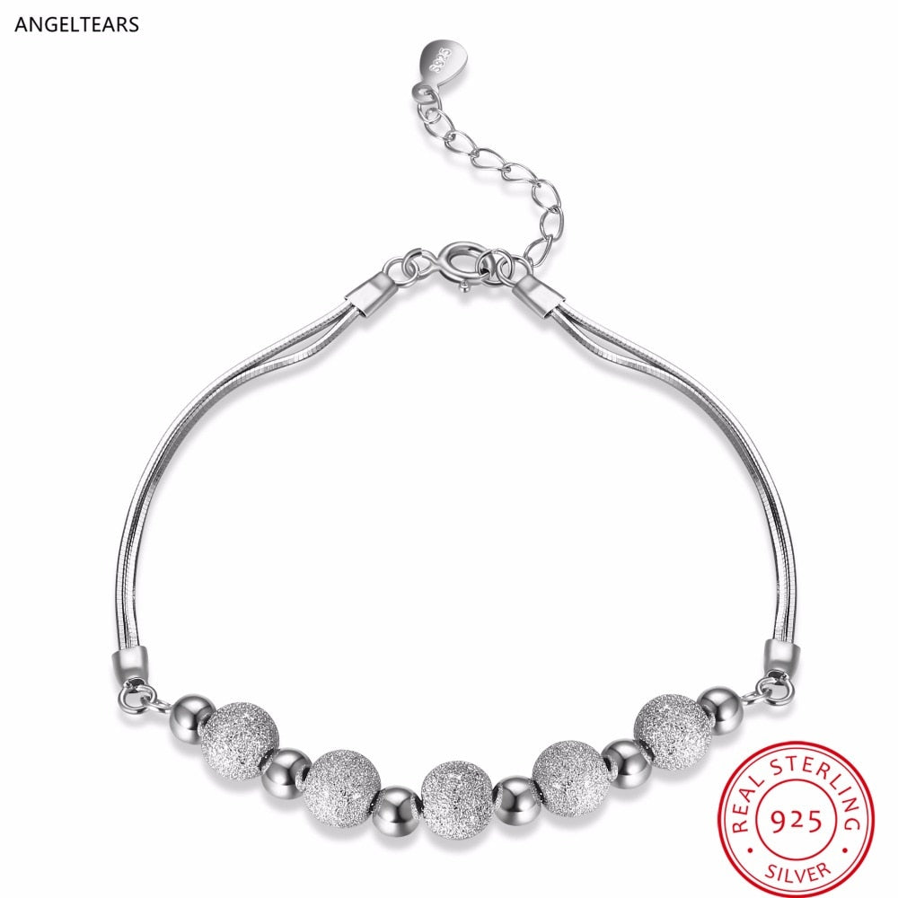 Fashion 925 Sterling silver Woman Chain Bracelet & Bangles Fine Party Accessories Jewelry Wedding Gift drop shipping Pulseira