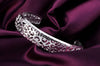 925 sterling Silver Pretty Hollow pattern bangles Bracelets for Women adjustable wedding accessories Party Gifts Jewelry