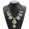 Acrylic Flowers Statement Choker Necklace Women Bohemian Ethnic Tribal Pendants Necklaces Femme Jewelry Vintage Necklace