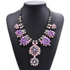 Acrylic Flowers Statement Choker Necklace Women Bohemian Ethnic Tribal Pendants Necklaces Femme Jewelry Vintage Necklace