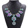 Acrylic Flowers Statement Choker Necklace Women Bohemian Ethnic Tribal Pendants Necklaces Femme Jewelry Vintage Necklace