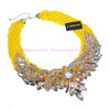 Fashion Acrylic Jewelry Handmade Resin Beed Choker Statement Bib Pendant Necklac
