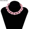 Acrylic Thick Chain Necklaces Pendants Women Punk Rock Choker Jewelry