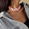 Acrylic Thick Chain Necklaces Pendants Women Punk Rock Choker Jewelry