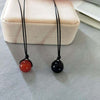 Agate Couple Necklace Natural Stone Charms Pendants Transfer Beads Necklace Chockers Lady Jewelry