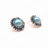 Fashion Alloy Earrings For Women Vintage Round type Earings Pearl For Girl Jewelry Making