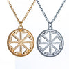 Amulet Pagan Sun Talisman Pendant Necklace Slavic Jewelry