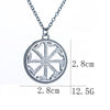 Amulet Pagan Sun Talisman Pendant Necklace Slavic Jewelry