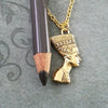 Ancient Egyptian Queen Pharaoh Hip-Hop Fatima Pendant Egypt Nefertiti Head Portrait Necklace