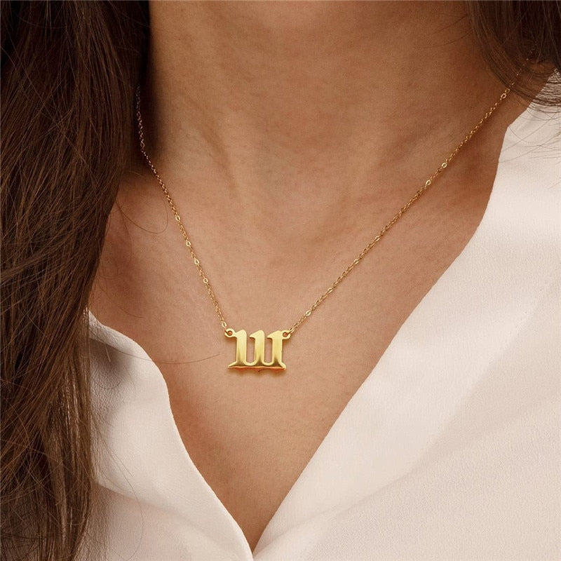 Angel Numbers Necklace - 111, 222, 333, 444, 555, 666, 777, 888, 999 In Stainless Steel | Gold Or Silver 5 thumbnail image