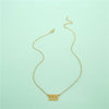 Angel Number Gold Necklace Simple Design 111 222 333 444 555 666 777 888 999 Pendant Choker Necklace for Women Jewelry