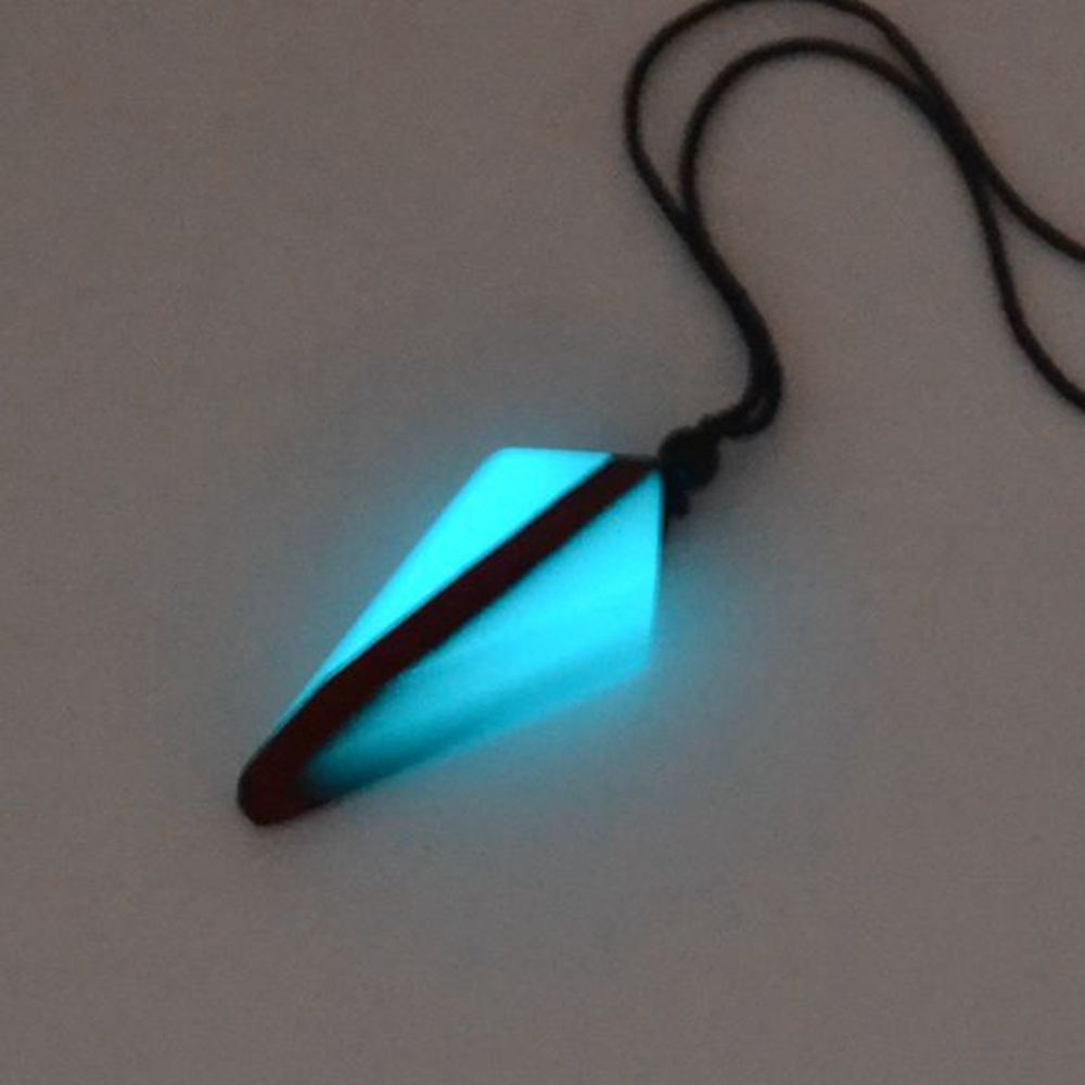 Arrow Necklace, Ancient Wood Resin Combined With Strength Energy Jewelry, Luminous Pendant Gift A203051