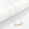 Baby Girls Necklace Babygirl English Necklace Letter Pendants Stainless Steel Mom Lovers Girlfriend Jewelry