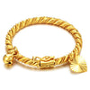 Fashion Baby Kids Lucky Charm Jewelry peach heart little baby Girl Gold Color bracelets bangles for children boys