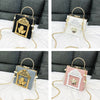 Baroque Angel Relief Crossbody Bags for Women Handbag Chains Clip Shoulder Bag Ladies Retro Evening Clutch Purses Chic