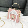 Baroque Angel Relief Crossbody Bags for Women Handbag Chains Clip Shoulder Bag Ladies Retro Evening Clutch Purses Chic