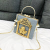 Baroque Angel Relief Crossbody Bags for Women Handbag Chains Clip Shoulder Bag Ladies Retro Evening Clutch Purses Chic