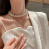 Baroque Vintage Pearl Necklaces For Women Trendy Niche Clavicle Chain Bohemian Collar Statement Simple Prom Accessories