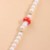 Beaded Necklace For Women on the neck Accessories Mushroom Imitation Pearl Neckalce Jewelry 40cm(15 6/8") long, 1 Piece