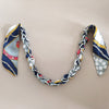 Beautiful Hanging Rope Silk Scarf Metal Chain With Shoulder Strap Hand Wrist Ribbon Woven Bag Pendant Accessories