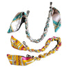 Beautiful Hanging Rope Silk Scarf Metal Chain With Shoulder Strap Hand Wrist Ribbon Woven Bag Pendant Accessories