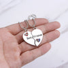 Friends Honey Love Couple Pendant Necklace 2 Pcs/ Set Rainbow Broken Heart BFF Good Friends Friendship Jewelry Gift