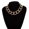 Big Chain Choker Necklace Women Punk Statement Necklace Gold Color Metal Short Chain Necklace Hiphop Jewelry