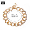 Big Chain Choker Necklace Women Punk Statement Necklace Gold Color Metal Short Chain Necklace Hiphop Jewelry