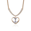 Big Crystal Heart Love Chain Necklaces &amp; Pendants For Women Statement Choker Necklaces Jewelry Valentine's Day Gifts