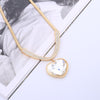 Big Crystal Heart Love Chain Necklaces &amp; Pendants For Women Statement Choker Necklaces Jewelry Valentine's Day Gifts