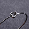 Big Heart Charm Bangles Stainless Steel Bracelet Bangle Women Boho Infinite Love Bangle For Lover Crystal Summer Jewelry