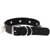 Black Goth Choker Necklace Sexy PU Leather Punk Rock Collar Bondage Choker Jewelry Party Unisex Necklace Accessories