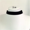 Black Velvet Choker Necklace Velvet Rope Statement Punk Style Necklace  Jewelry For Woman