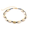 Bohemian Natural Shell Necklace for Women Black Rope Conch Seashell Choker Necklace Beach Summer Jewelry Collares Gifts