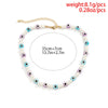 Bohemian Style Mix And Match Eyes White Imitation Pearl Beaded Clavicle Chain Women's Necklace Jewelry Accessories Gifts
