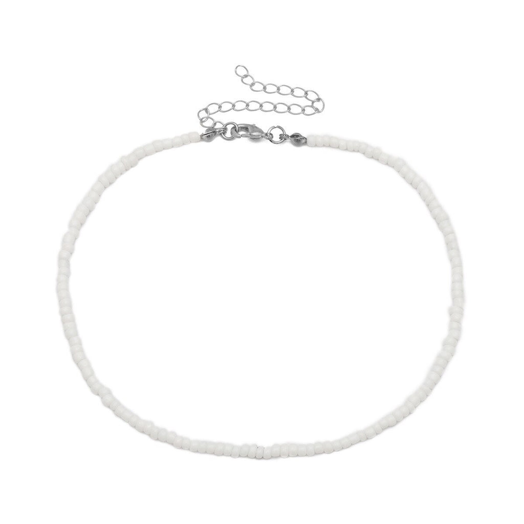 Boho Beads Choker Necklace Women Bohemian Neck Chain Candy Color Alloy Necklace Jewelry 2021 Collar For Girl Chocker