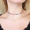 Boho Beads Choker Necklace Women Bohemian Neck Chain Candy Color Alloy Necklace Jewelry 2021 Collar For Girl Chocker
